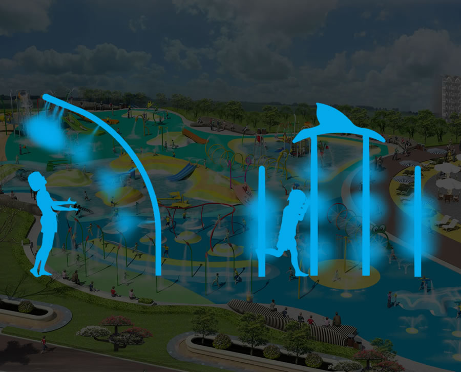 簡(jiǎn)筆鯨魚組合戲水小品