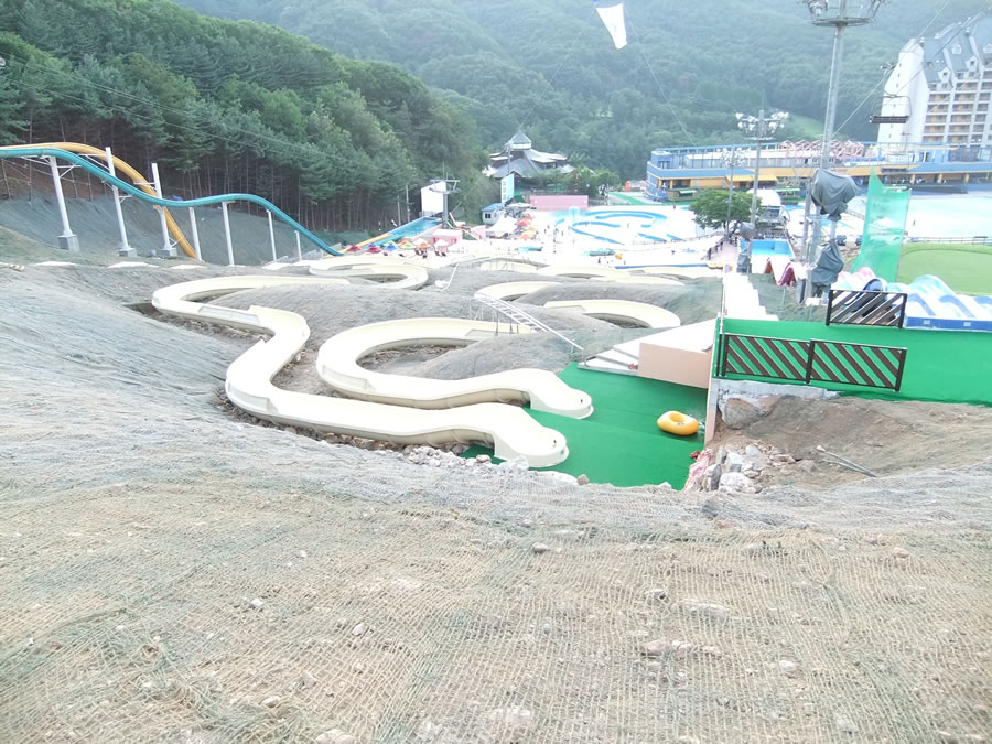 山坡水滑梯|大型滑梯